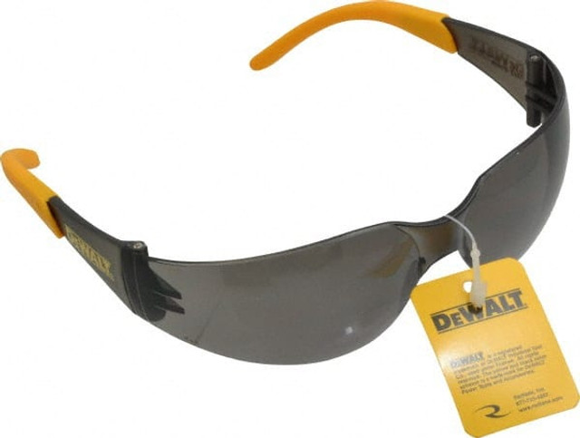 DeWALT DPG54-2D Safety Glass: Anti-Fog & Scratch-Resistant, Polycarbonate, Smoke Lenses, Frameless, UV Protection