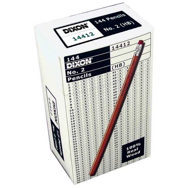 DIXON TICONDEROGA COMPANY Ticonderoga 14412 Dixon Pencils, #2 Soft Lead, Box Of 144