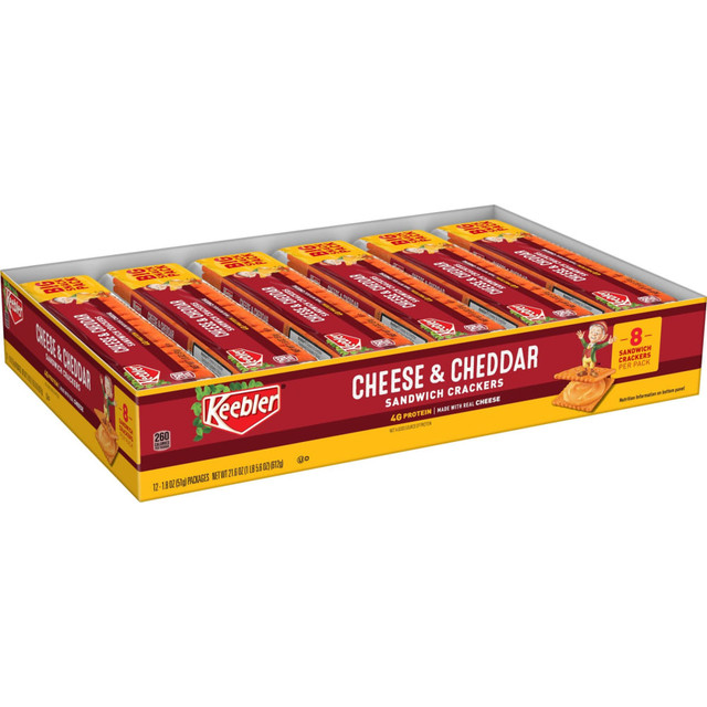 KELLOGGs Keebler 21147  Cheese And Cheddar Sandwich Crackers, Pack Of 12