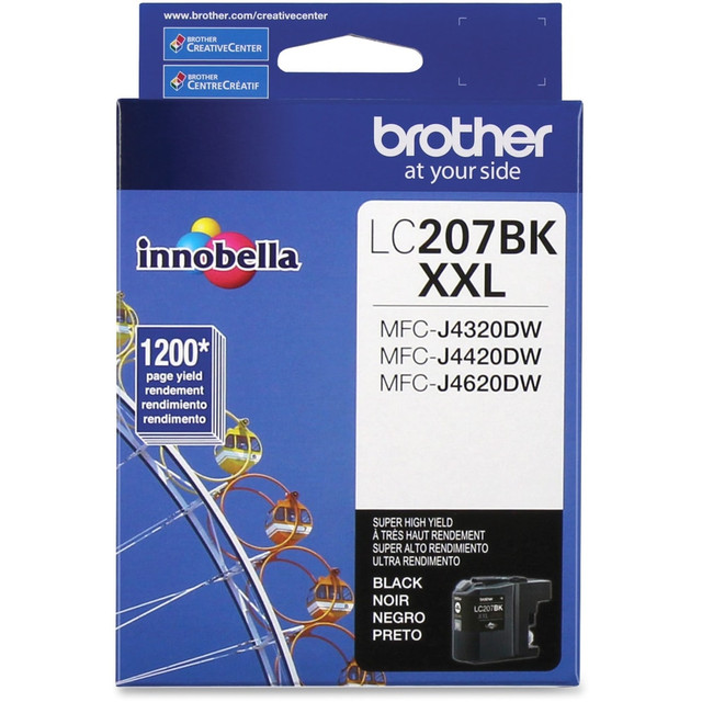 BROTHER INTL CORP LC207BK Brother LC207 Black Super-High-Yield Ink Cartridge, LC207BK