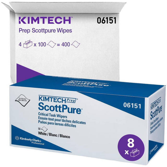 Kimtech 06151 Clean Room Wipes: Flat Fold