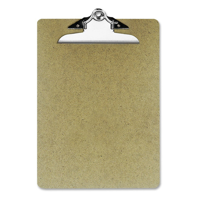 OFFICEMATE INTERNATIONAL CORP. 83100 OIC 100% Recycled Hardboard Clipboard, Letter Size, 9in x 12 1/2in, Brown, OIC83100