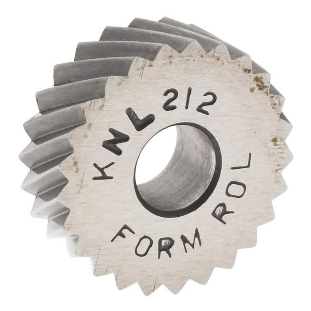 MSC KNL-212 Standard Knurl Wheel: 3/4" Dia, 90 ° Tooth Angle, 12 TPI, Diagonal, High Speed Steel