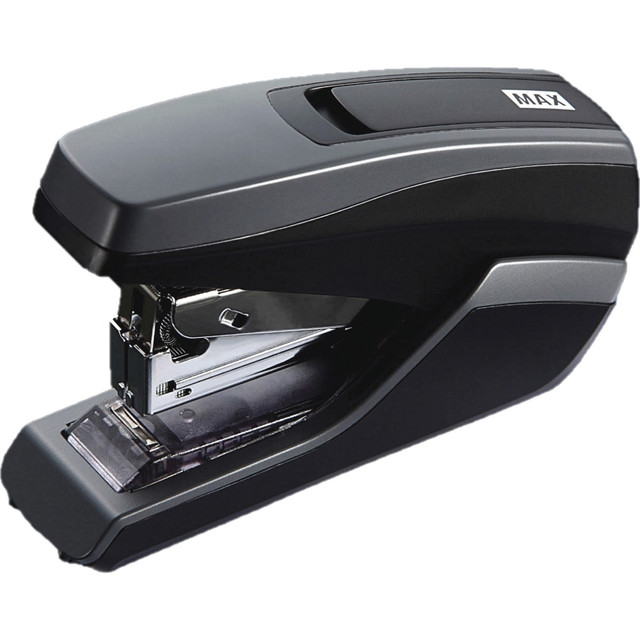 MAX USA CORP. HD91662 MAX HD-55FL Half-strip Stapler - Staples Upto 35 Sheet of 80g/m2 Paper - Holds Upto 100 Staple - Half Strip - Staple Size:  - 24/0.24in , - 26/0.24in - 1.34in Throat Depth - Gray, Black - 1 Each