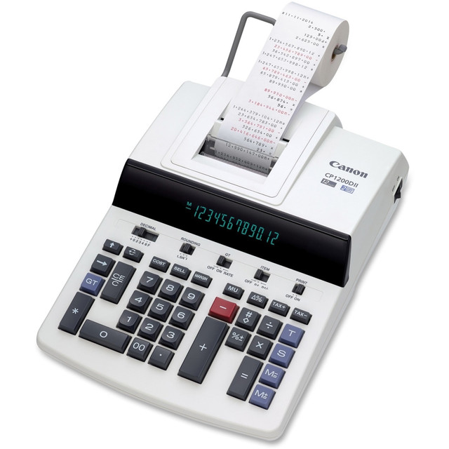 CANON USA, INC. Canon 9932B001  CP1200DII Commercial Desktop Calculator - White