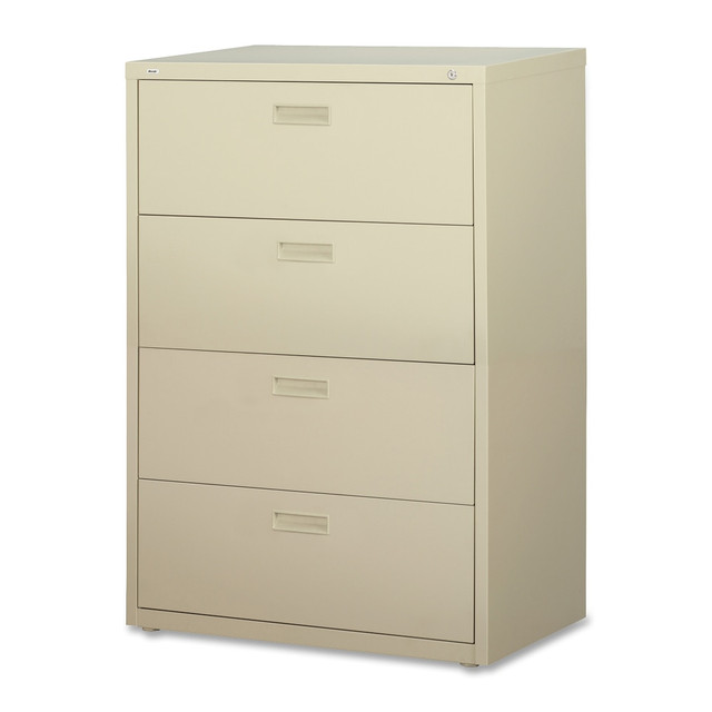 LORELL 60559 30inW x 18-5/8inD Lateral 4-Drawer File Cabinet, Putty LORELL 60559 30inW x 18-5/8inD Lateral 4-Drawer File Cabinet, Putty