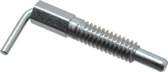 Vlier FRN250 1/4-20, 0.8" Thread Length, 0.16" Plunger Diam, 0.5 Lb Init to 2.5 Lb Final End Force, Steel L Handle Plunger