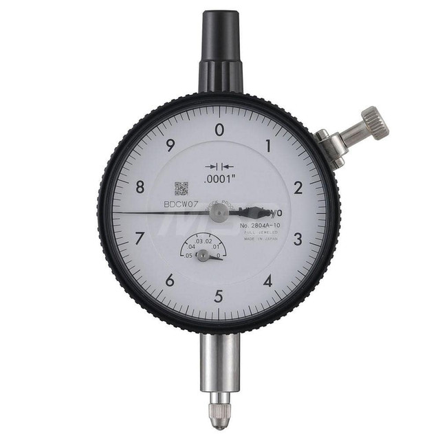 Mitutoyo 2804A-10 Dial Drop Indicator: 0 to 0.05" Range, 0-10 Dial Reading, 0.0001" Graduation