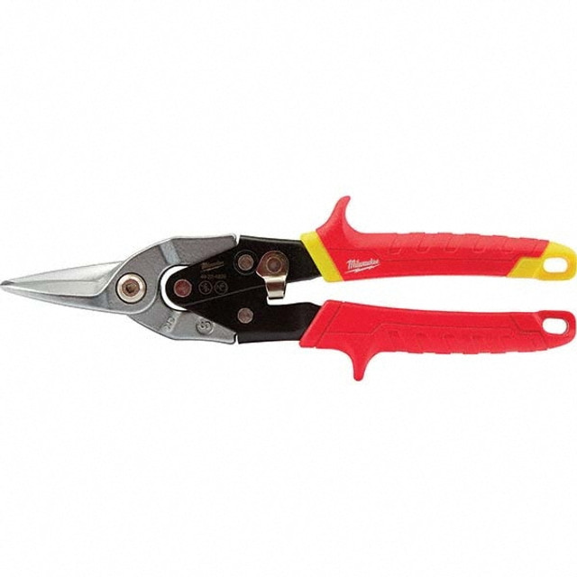 Milwaukee Tool 48-22-4530 Aviation Snips: 10" OAL, 5" LOC, Steel Blades