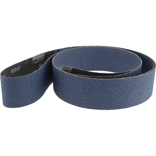 Norton 78072750135 Abrasive Belt: 3" Wide, 132" Long, 50 Grit, Zirconia Alumina