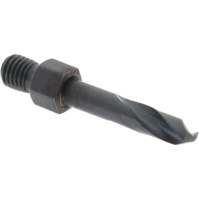 Hertel 07150279 Threaded Shank Drill Bit: #10, 135 ° Point, 1/4-28 Shank, High Speed Steel