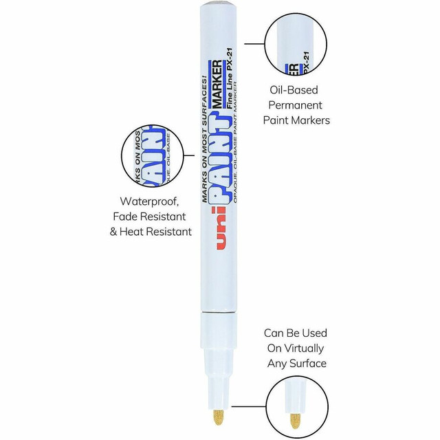 uni-ball Corporation uniball? 63713 uni® uni-Paint PX-21 Oil-Based Paint Marker uni-ball Corporation uniball? 63713 uni® uni-Paint PX-21 Oil-Based Paint Marker