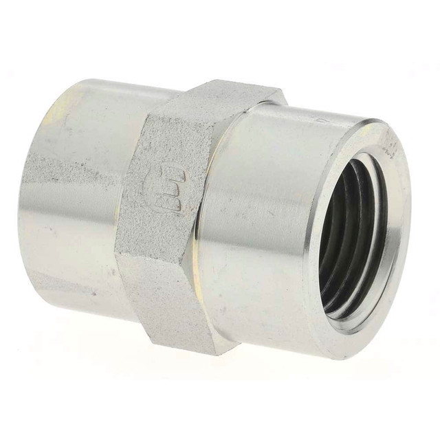 Brennan BD-16042 Industrial Pipe Coupling: 1/2 x 1/2" Female Thread, FNPT x FNPT