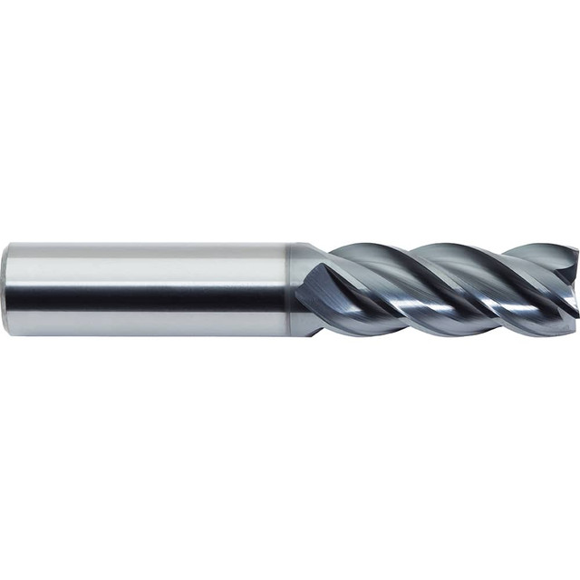 M.A. Ford. 27750010B Square End Mill: 1/2" Dia, 1" LOC, 4 Flutes, Solid Carbide