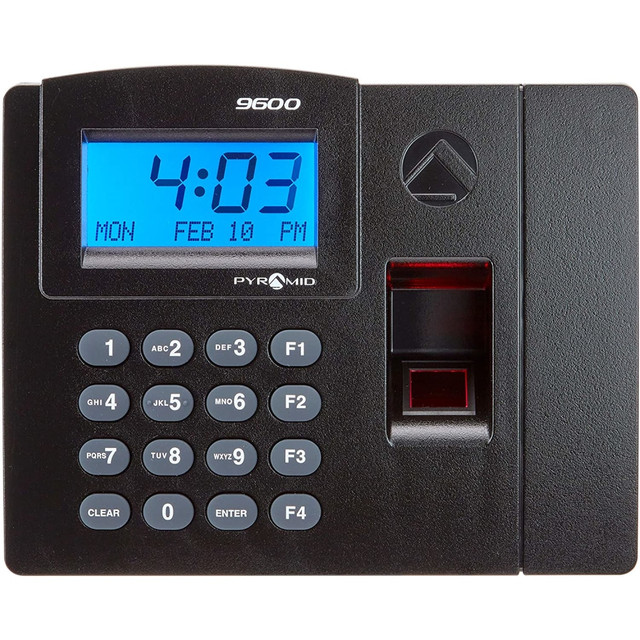 PYRAMID TECHNOLOGIES INC. TTELITEEK Pyramid TimeTrax Elite [TTELITEEK] Automated Biometric Fingerprint Time Clock for small Business, Employee In/Out Time Tracker with Software Download, Windows Compatible