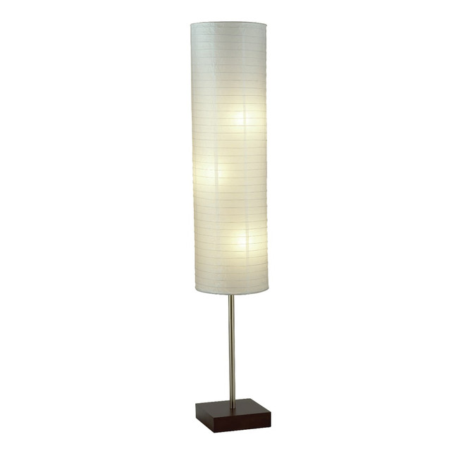 ADESSO INC Adesso 4099-15  Gyoza Floor Lamp, 67inH, Walnut/White