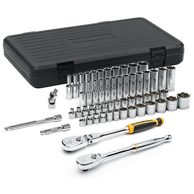 GEARWRENCH 80550 Deep Standard Socket Set: 57 Pc