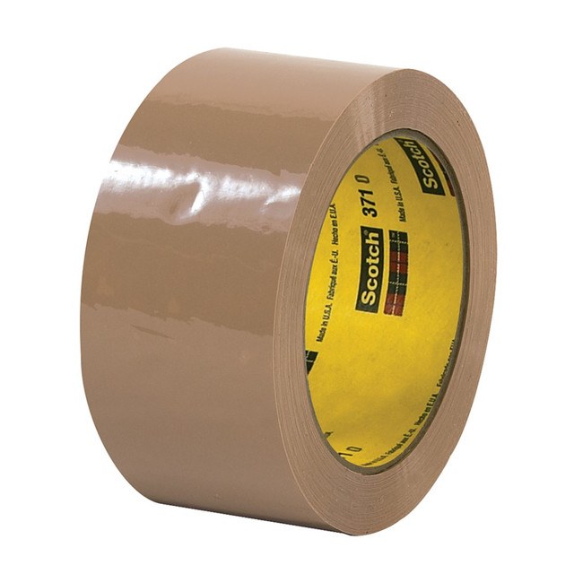 B O X MANAGEMENT, INC. T902371T 3M 371 Carton Sealing Tape, 2in x 110 Yd., Tan, Case Of 36