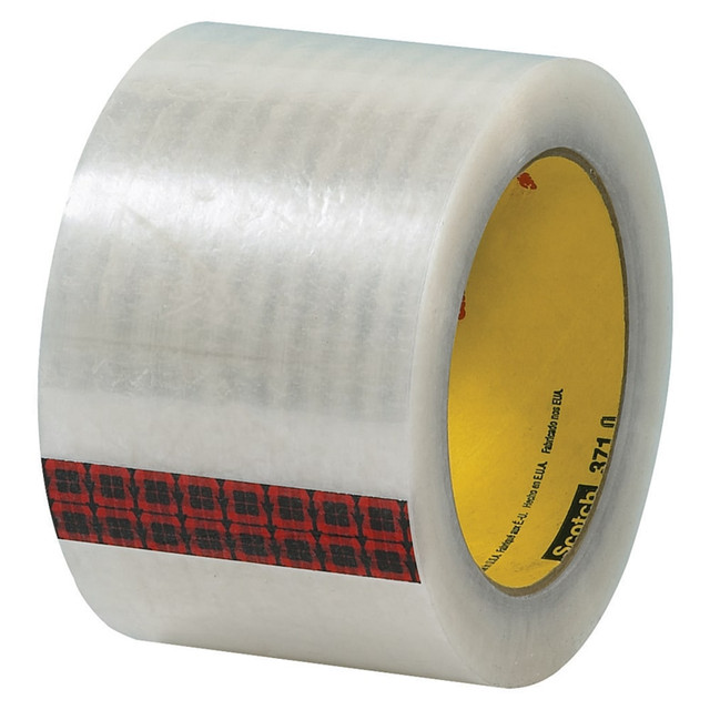 B O X MANAGEMENT, INC. T905371 3M 371 Carton Sealing Tape, 3in x 110 Yd., Clear, Case Of 24