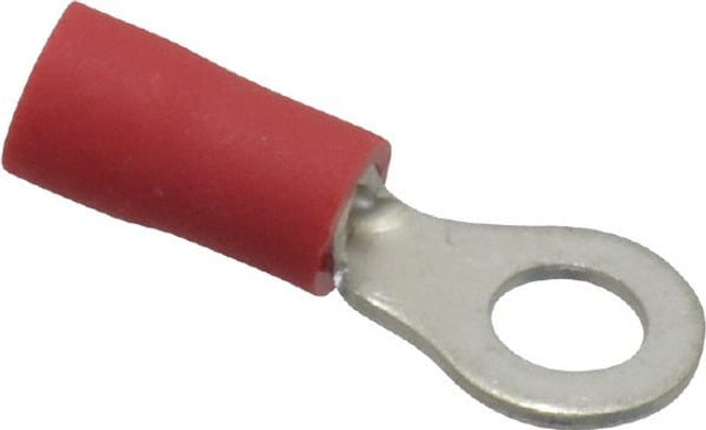 Ideal 83-2131 Circular Ring Terminal: Partially Insulated, 22 to 18 AWG, Crimp Connection