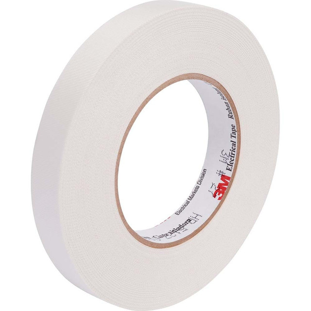 3M 7000005814 Electrical Tape: 1/2" Wide, 66' Long, 7 mil Thick, White