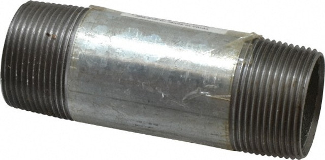 B&K Mueller 566-045HC Galvanized Pipe Nipple: 1-1/4", 4-1/2" Long, Schedule 40, Steel