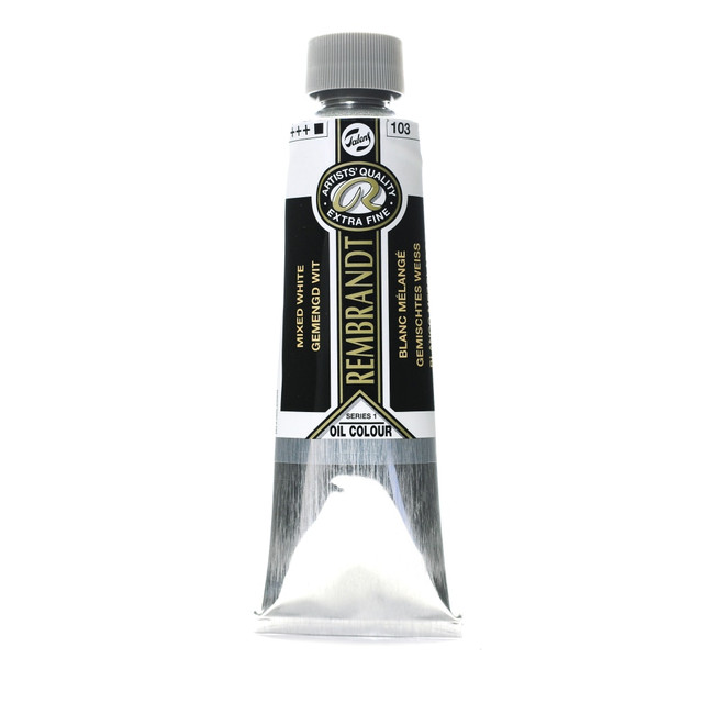 ROYAL TALENS 100514739 Rembrandt Artists Oil Colors, 150 mL, Mixed White, 103