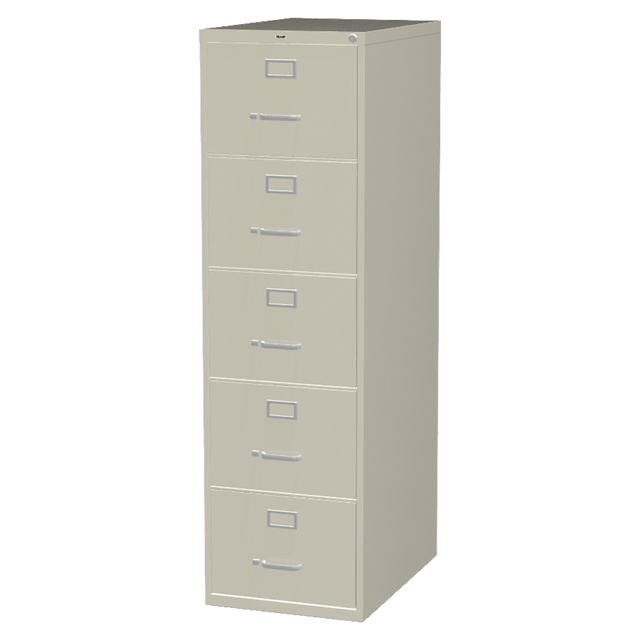 LORELL 48500 Fortress 26-1/2inD Vertical 5-Drawer Legal-Size File Cabinet, Putty LORELL 48500 Fortress 26-1/2inD Vertical 5-Drawer Legal-Size File Cabinet, Putty