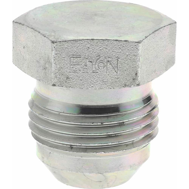 Eaton 900599-10S Steel Flared Tube Plug: 5/8" Tube OD, 7/8 -14 Thread, 37 ° Flared Angle