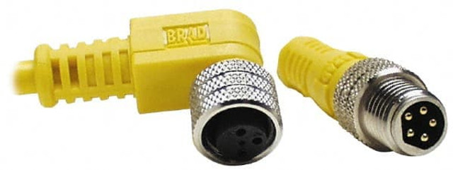 Brad Harrison 403001A10M040 4 Amp, Female 90° to Male 90° Cordset Sensor and Receptacle