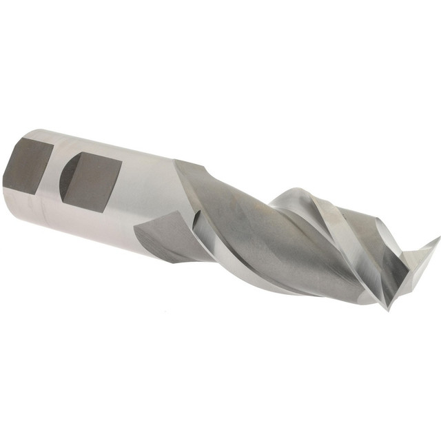 Hertel E107006402 Square End Mill: 1'' Dia, 2'' LOC, 1'' Shank Dia, 4-1/2'' OAL, 2 Flutes, High Speed Steel