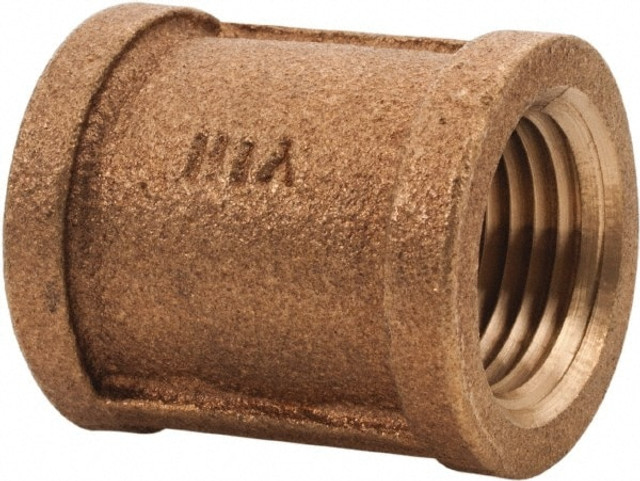 Legend Valve 310-085NL Brass Pipe Coupling: 1" Fitting, Threaded, FNPT x FNPT x FNPT, Class 125, Lead Free