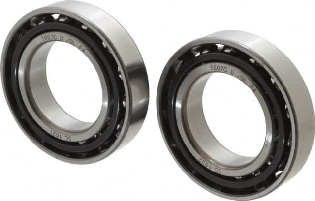 Nachi 7007 CYDU P4 Angular Contact Ball Bearing: 35 mm Bore Dia, 62 mm OD, 14 mm OAW, Without Flange