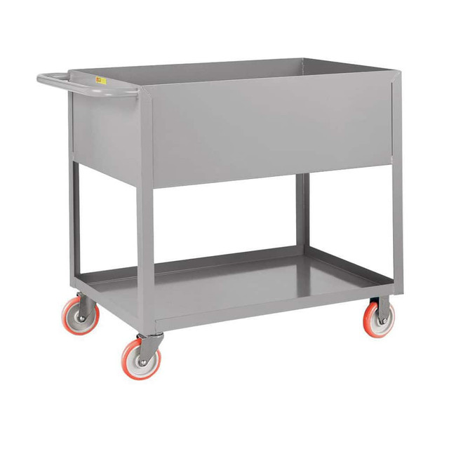 Little Giant. DS1830X12-5PY Deep Shelf Utility Cart: Steel, Gray