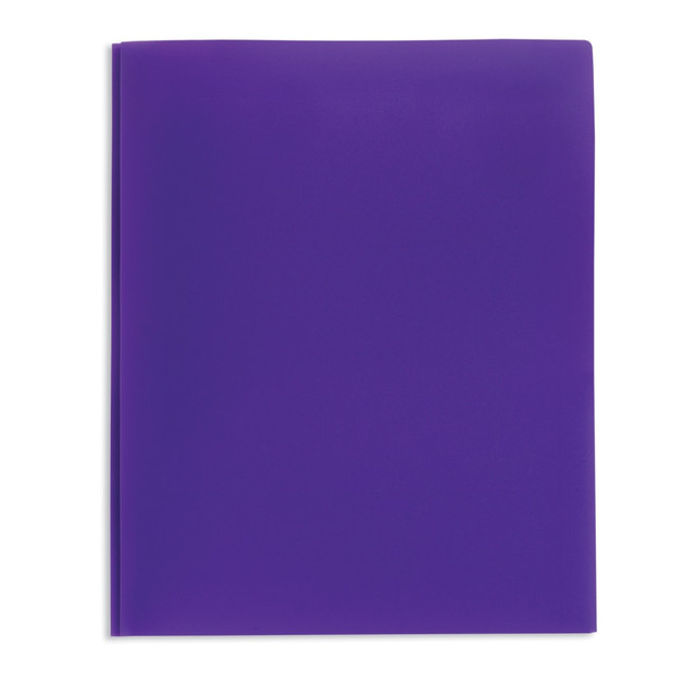 Neat, organized notes can help make it easy to find what you need more quickly. This 3-prong Office Depot school-grade folder helps you keep letter-size papers in order, so you are able to work more efficiently.  Made of sturdy polypropylene that can endure constant handling.  Letter-size (8 1/2in x 11in) folder with 3 prongs keeps prepunched papers securely in place.  Letter-size (8 1/2in x 11in) folder with 3 prongs secures papers.  Purple school-grade folder holds your documents.