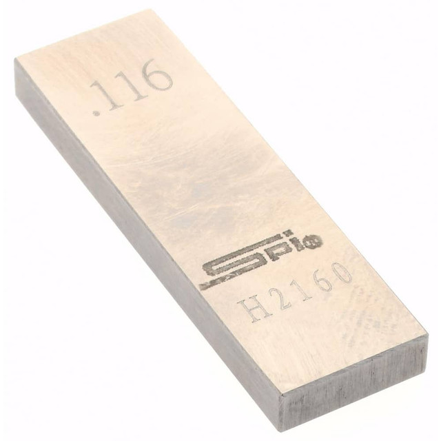 SPI 12-666-4 Rectangle Steel Gage Block: 0.116", Grade 0
