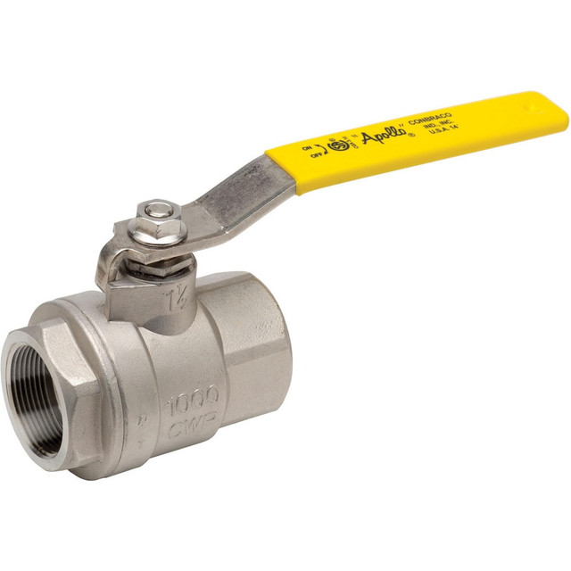 Apollo. 76F10727A Manual Ball Valve: 1-1/2" Pipe, Full Port, Stainless Steel