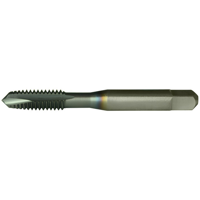 Greenfield Threading 330169 Spiral Point Tap: M4x0.7 Metric, 2 Flutes, Plug Chamfer, 6H Class of Fit, High-Speed Steel, TiCN Coated