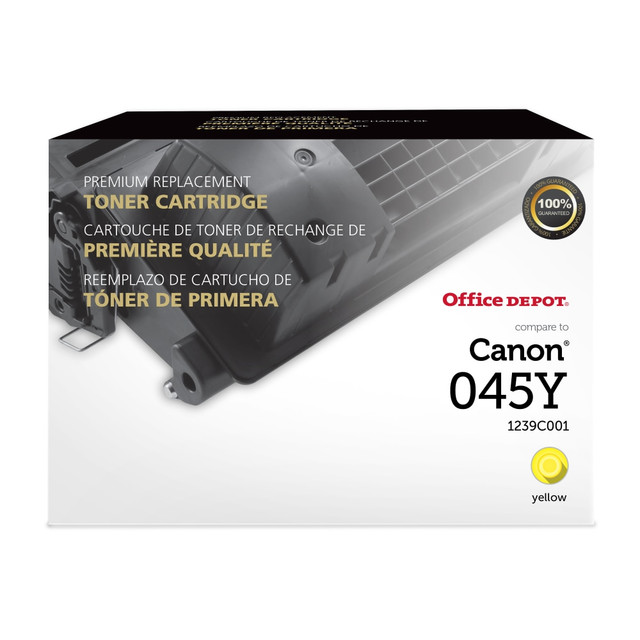 OFFICE DEPOT 201392P Remanufactured Yellow Toner Cartridge Replacement For Canon 045, OD045Y OFFICE DEPOT 201392P Remanufactured Yellow Toner Cartridge Replacement For Canon 045, OD045Y