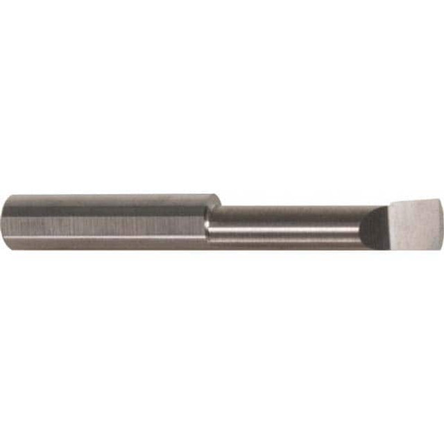 Accupro B360600R Corner Radius Boring Bar: 0.36" Min Bore, 0.6" Max Depth, Right Hand Cut, Submicron Solid Carbide