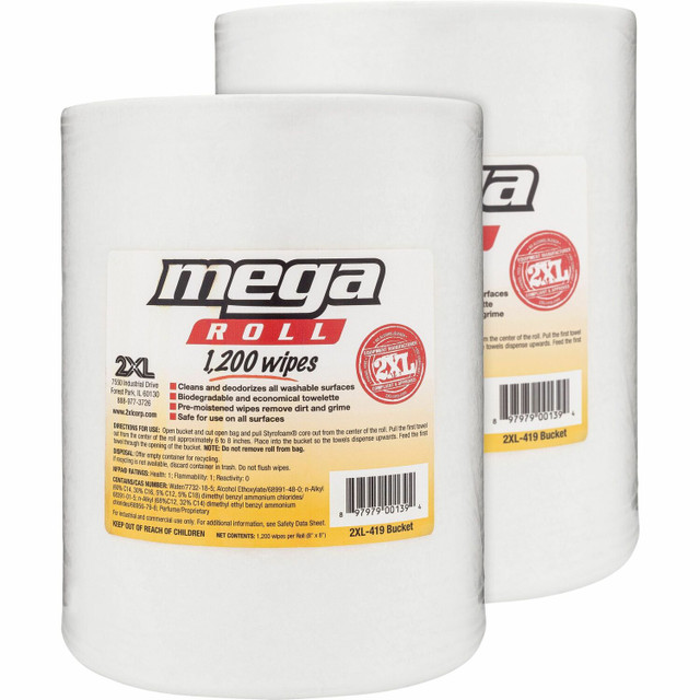 2XL Corporation 2XL L420CT 2XL Mega Roll Wipes Refill 2XL Corporation 2XL L420CT 2XL Mega Roll Wipes Refill