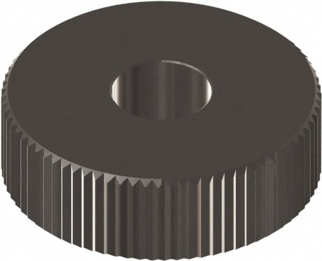 MSC EPSX240BN Beveled Face Knurl Wheel: 1/2" Dia, 90 ° Tooth Angle, 40 TPI, Straight, Cobalt