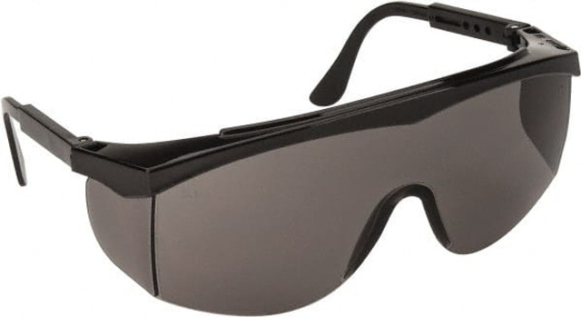 MCR Safety SS112 Safety Glass: Scratch-Resistant, Polycarbonate, Gray Lenses, Full-Framed, UV Protection