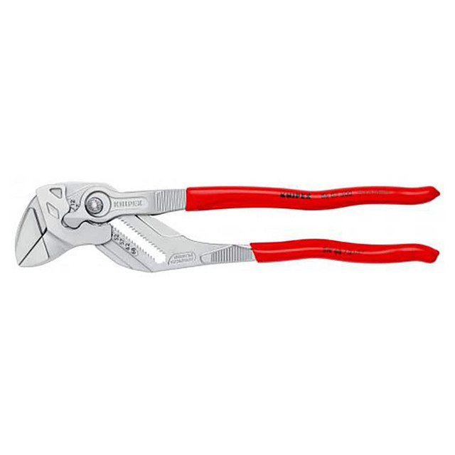 Knipex 86 03 300 Tongue & Groove Plier: 2-3/8" Cutting Capacity, Smooth Jaw