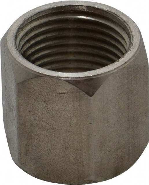 MSC TX-8-N Stainless Steel Flared Tube Nut: 1/2" Tube OD, 3/4-16 Thread, 37 ° Flared Angle