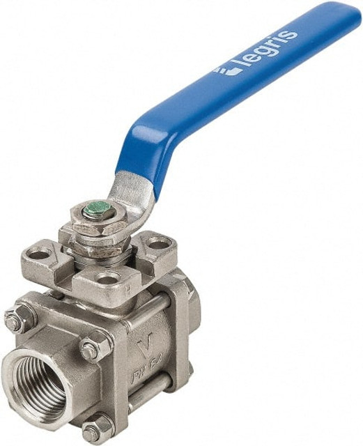 Legris 4832 10 13 Standard Manual Ball Valve: 1/4" Pipe, Full Port