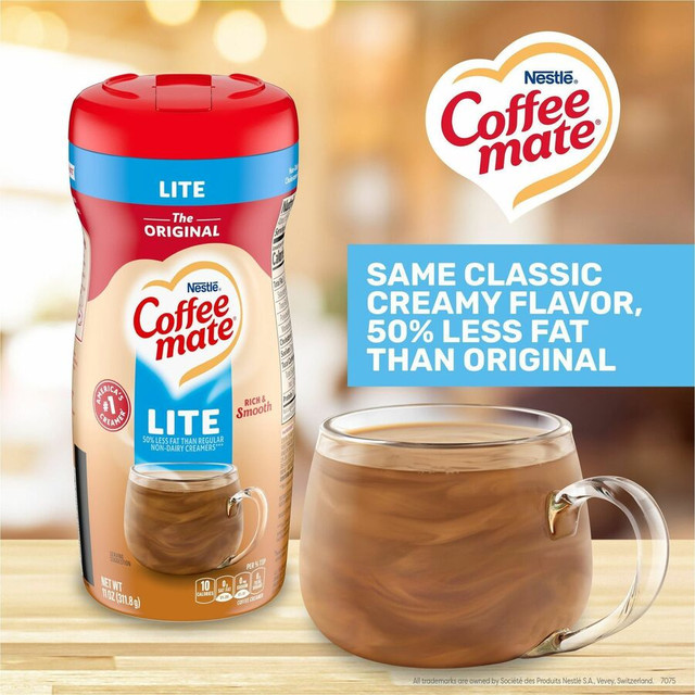 Nestle Professional Coffee mate 74185CT Coffee mate Original Lite Powdered Creamer Canister - Gluten-Free