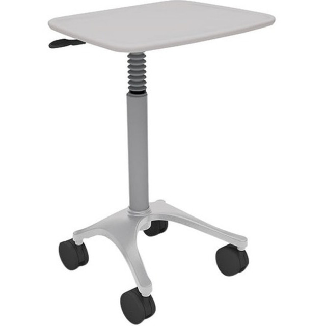 ERGOTRON Anthro ZAL22CG/CG4  Zido 22, Adjustable-Height Cart - 150 lb Capacity - 4 Casters - 4in Caster Size - Medium Density Fiberboard (MDF), Cast Metal - 22in Width x 22.3in Depth x 40in Height - Steel Frame - Cool Gray