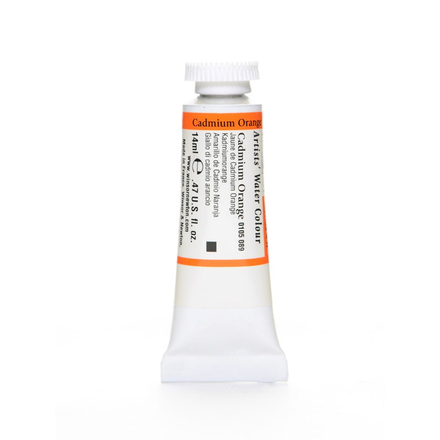 WINSOR & NEWTON Winsor &amp; Newton 0105089 Winsor & Newton Professional Watercolors, 14 mL, Cadmium Orange, 89