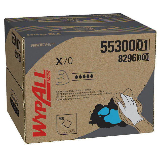 WypAll 55300 Shop Towel/Industrial Wipes: Disposable & X70